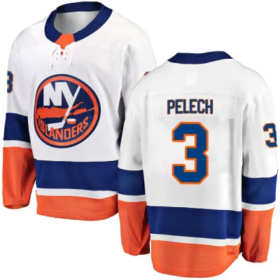 Men's Adam Pelech New York Islanders Away Jersey - White Breakaway
