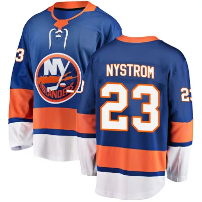 Men's Bob Nystrom New York Islanders Home Jersey - Blue Breakaway