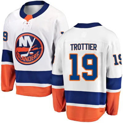 Men's Bryan Trottier New York Islanders Away Jersey - White Breakaway