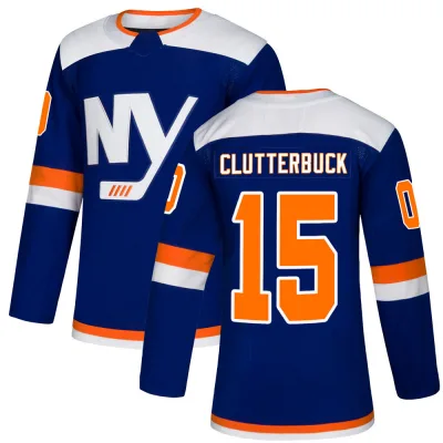 Men's Cal Clutterbuck New York Islanders Alternate Jersey - Blue Authentic