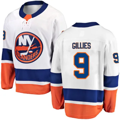 Men's Clark Gillies New York Islanders Away Jersey - White Breakaway