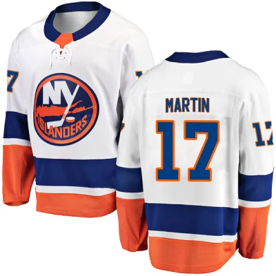 Men's Matt Martin New York Islanders Away Jersey - White Breakaway