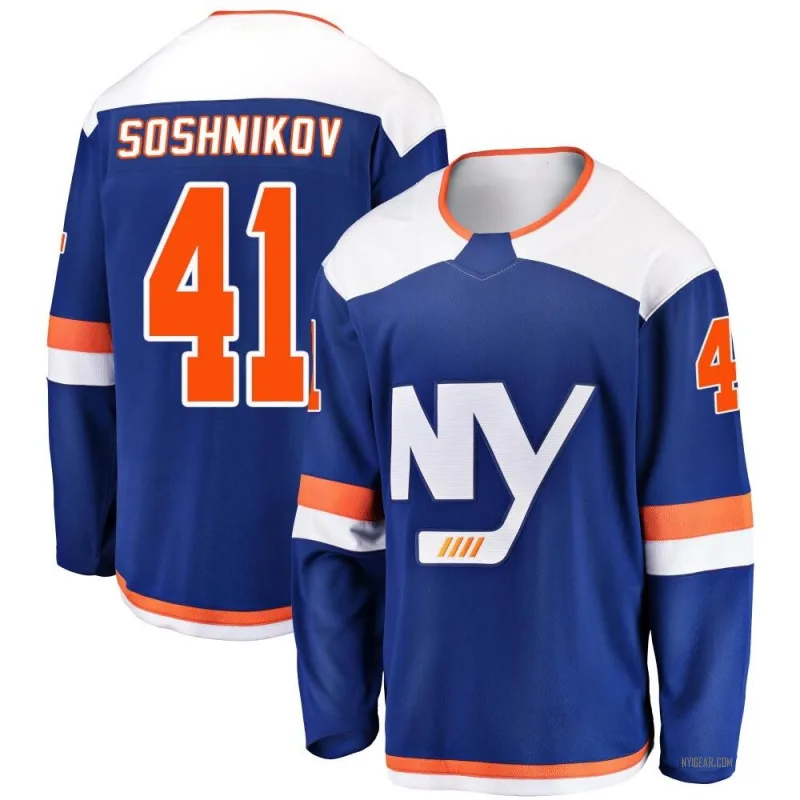 Men's Nikita Soshnikov New York Islanders Alternate Jersey - Blue Breakaway