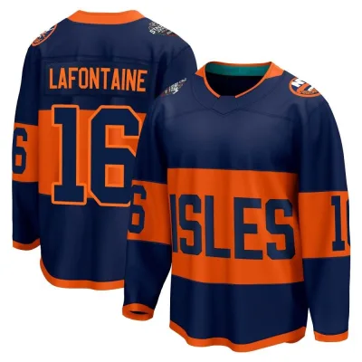Men's Pat LaFontaine New York Islanders 2024 Stadium Series Jersey - Navy Breakaway