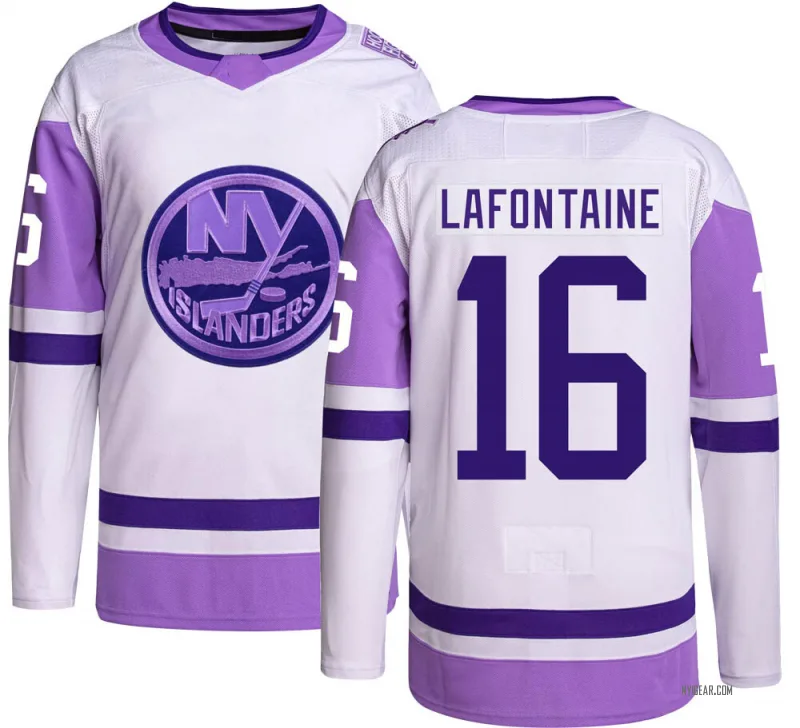 Men's Pat LaFontaine New York Islanders Hockey Fights Cancer Jersey - Authentic