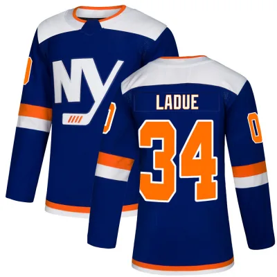 Men's Paul LaDue New York Islanders Alternate Jersey - Blue Authentic