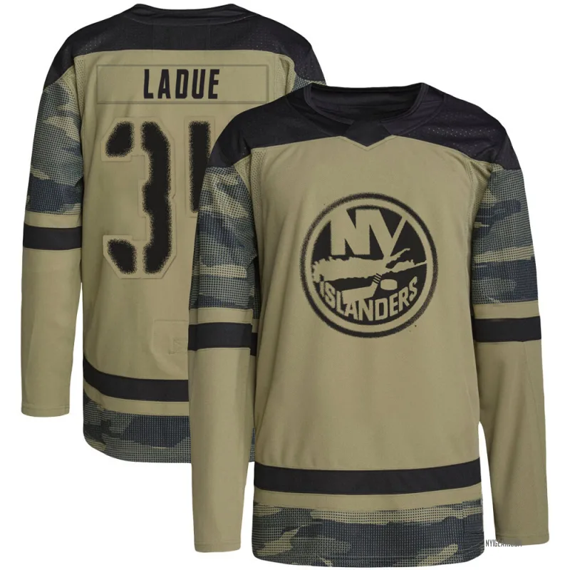Men's Paul LaDue New York Islanders Military Appreciation Practice Jersey - Camo Authentic