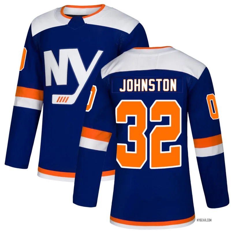 Men's Ross Johnston New York Islanders Alternate Jersey - Blue Authentic