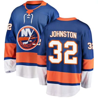 Men's Ross Johnston New York Islanders Home Jersey - Blue Breakaway