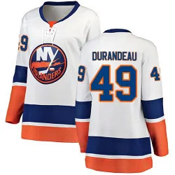 Women's Arnaud Durandeau New York Islanders Away Jersey - White Breakaway