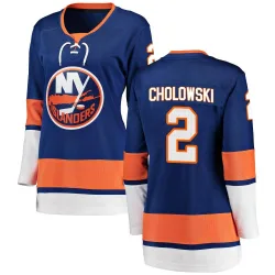 Women's Dennis Cholowski New York Islanders Home Jersey - Blue Breakaway
