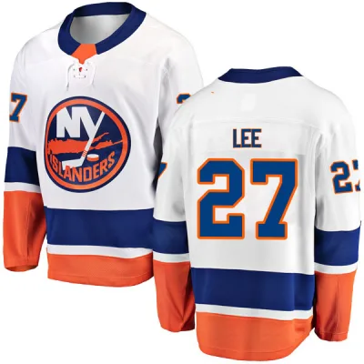 Youth Anders Lee New York Islanders Away Jersey - White Breakaway