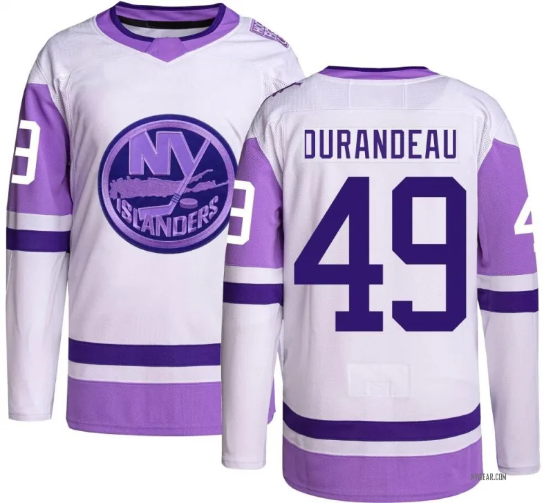 Youth Arnaud Durandeau New York Islanders Hockey Fights Cancer Jersey - Authentic