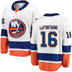 Youth Pat LaFontaine New York Islanders Away Jersey - White Breakaway