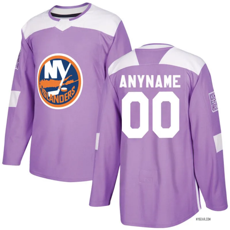 Youth Pat LaFontaine New York Islanders Fights Cancer Practice Jersey - Purple Authentic