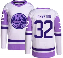 Youth Ross Johnston New York Islanders Hockey Fights Cancer Jersey - Authentic